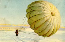 Parachute landing, 1932. Creator: Unknown