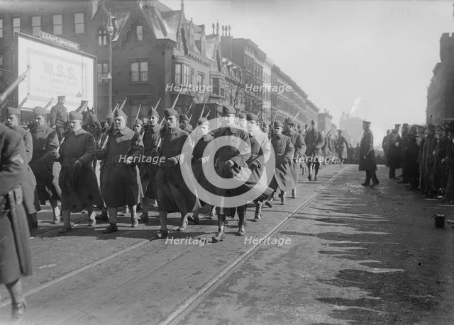 Parade of 308th, 4 Feb 1918. Creator: Bain News Service.
