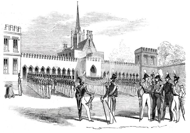 Parade of Cadets in the Stone Court, 1844. Creator: Unknown.