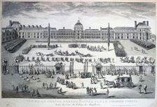 Parade of the Troops during the Grand Parade, Tuileries Palace 19th century