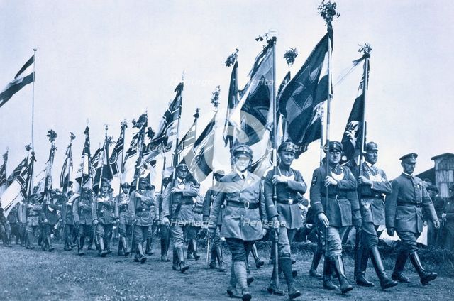 Parade of the Banner Company of the 'Steel Helmets', Berleburg, Germany, 18-19 June 1932. Creator: Unknown.