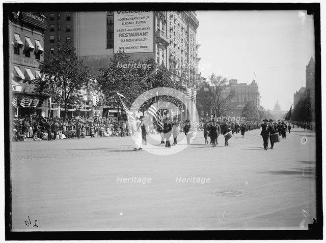 Parade On Pennsylvania Ave, between 1910 and 1921. Creator: Harris & Ewing.