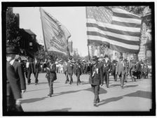 Parade On Pennsylvania Ave - Indiana Unit, between 1910 and 1921. Creator: Harris & Ewing