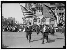 Parade On Pennsylvania Ave - Oregon Unit, between 1910 and 1921. Creator: Harris & Ewing
