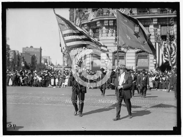 Parade On Pennsylvania Ave - Oregon Unit, between 1910 and 1921. Creator: Harris & Ewing.