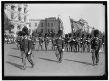 Parade On Pennsylvania Ave - Marching Band, between 1910 and 1921. Creator: Harris & Ewing