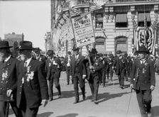 Parade On Pennsylvania Ave. West Virginia G.A.R. Unit, 1915. Creator: Harris & Ewing