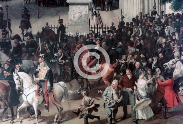 'Parade at the Opera Place, Berlin', (detail), c1817-1857. Artist: Franz Kruger