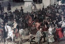 Parade at the Opera Place, Berlin (detail), c1817-1857. Artist: Franz Kruger