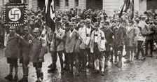 Parade by members of the SA, Weimar, Germany, 1926. Creator: Unknown
