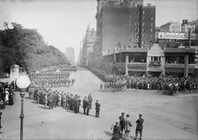 Parade, Columbus Circle, between c1910 and c1915. Creator: Bain News Service