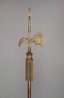 Parade Halberd (from the bodyguard of Ludwig Rudolf, Duke of Brunswick- Wolfenbüttel..., 1717. Creator: Unknown