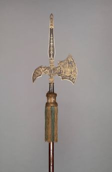 Parade Halberd (from the bodyguard of Ludwig Rudolf, Duke of Brunswick- Wolfenbüttel..., 1717. Creator: Unknown
