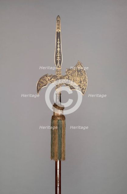 Parade Halberd (from the bodyguard of Ludwig Rudolf, Duke of Brunswick- Wolfenbüttel..., 1717. Creator: Unknown.
