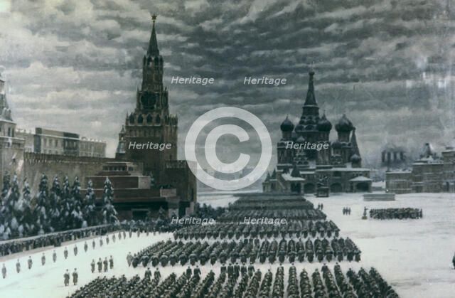 'Parade in Red Square, December 1947', Moscow, Russia. Artist: Unknown