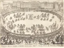 Parade in the Amphitheater, 1616. Creator: Jacques Callot