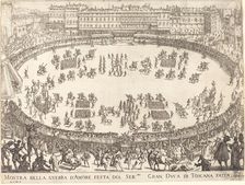 Parade in the Amphitheater, 1616. Creator: Jacques Callot