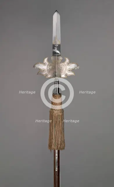 Parade Partisan (from the Bodyguard of August Wilhelm, Duke of Brunswick- Wolfenbüttel..., 1718. Creator: Unknown.