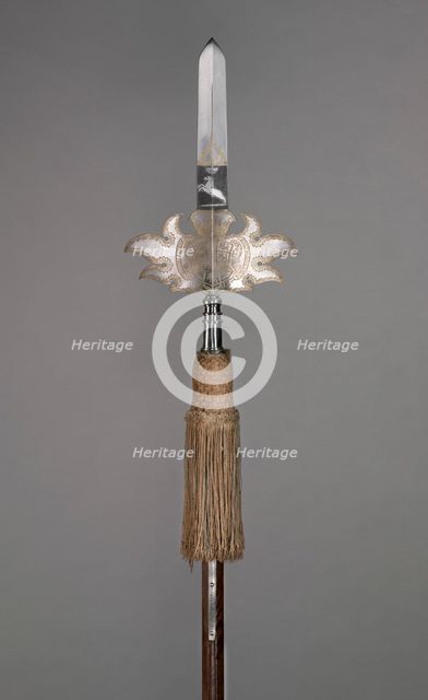 Parade Partisan (from the Bodyguard of August Wilhelm, Duke of Brunswick- Wolfenbüttel..., 1718. Creator: Unknown.