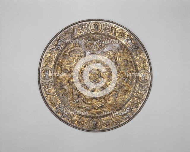 Parade Shield Depicting the Conversion of Saint Paul, Italian, Milan, ca. 1570. Creator: Unknown.