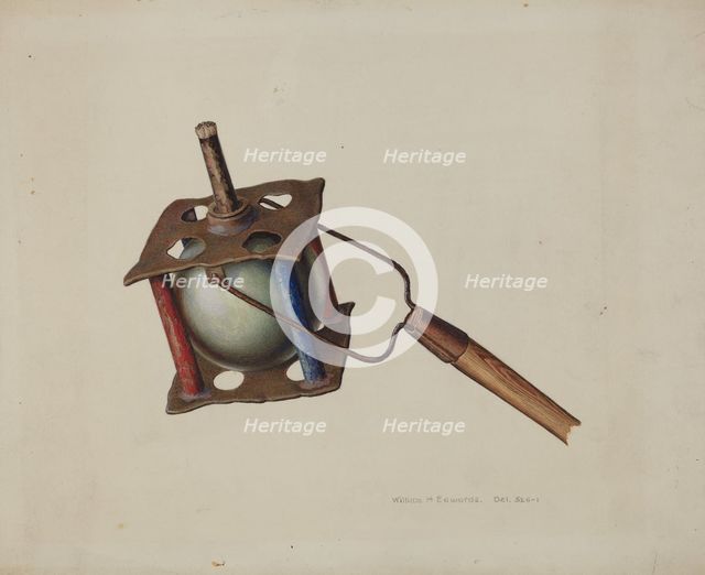 Parade Torch, c. 1939. Creator: William H Edwards.