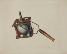 Parade Torch, c. 1939. Creator: William H Edwards