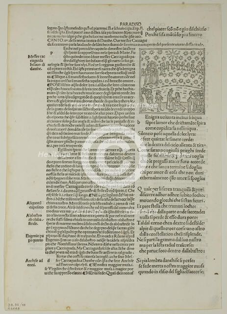 Paradise: Canto XV (Fifth Heaven, Sphere of Mars) from Divina Commedia (Divine...1929. Creators: Unknown, Bernardino Benalius, Matteo Capcasa, Dante Alighieri, Wilhelm Ludwig Schreiber.