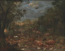 Paradise before the Fall of Man, 1690-1695. Creator: Franz Rosel von Rosenhof