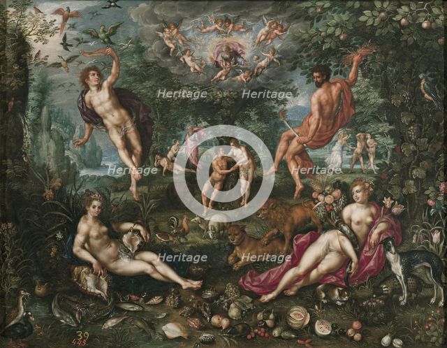 Paradise with the Four Elements, 1606. Creators: Denys van Alsloot, Hendrick de Clerck.