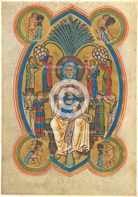 Paradise with Christ in the Lap of Abraham, c. 1239. Creator: Unknown.