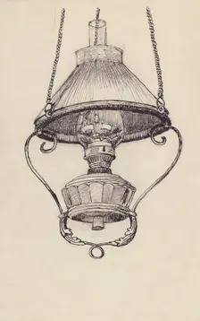 Paraffin lamp, c1950. Creator: Shirley Markham
