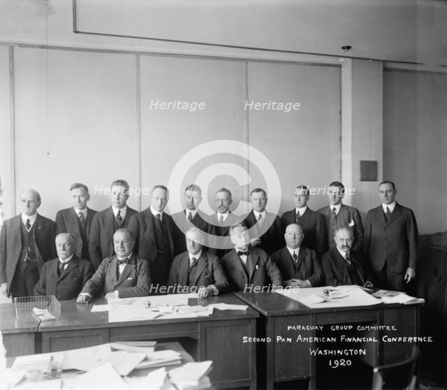 Paraguay Conference Committee: Second Pan American Financial Conference, Washington, 1920. Creator: Harris & Ewing.