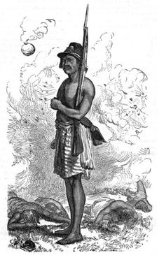 'Paraguayan sentinel:"No Tengo Ordines."; A visit to Paraguay during the war 1875. Creator: Unknown