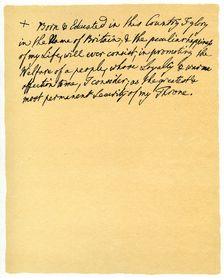 Paragraph written by George III for insertion in a speech, 1760.Artist: King George III