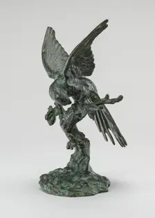 Parakeet Seated on a Tree, model n.d., cast c. 1845/1874. Creator: Antoine-Louis Barye