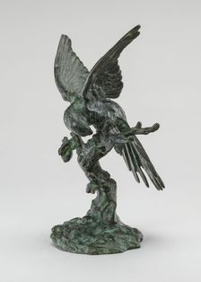 Parakeet Seated on a Tree, model n.d., cast c. 1845/1874. Creator: Antoine-Louis Barye