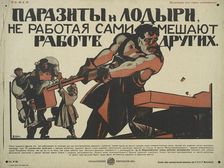 Parasites and Idlers, 1920. Creator: V Kostianitsyn