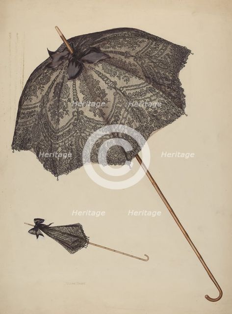 Parasol, c. 1941. Creator: Lillian Causey.