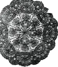Parasol Cover, Bayeux, 1850/75. Creator: Unknown