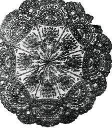 Parasol Cover, Bayeux, 1850/75. Creator: Unknown