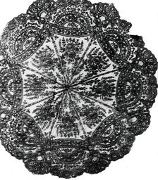 Parasol Cover, Bayeux, 1850/75. Creator: Unknown