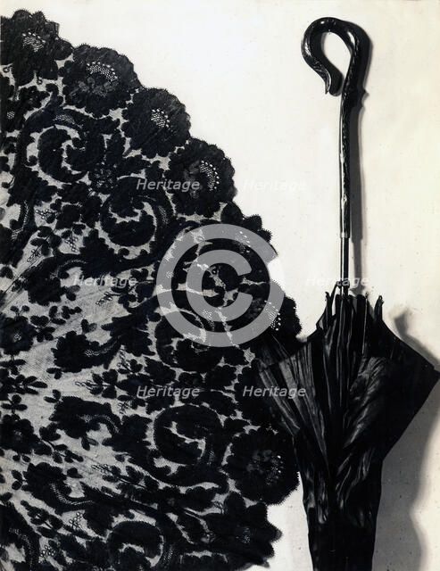 Parasol Cover, England, 1870s. Creator: Unknown.