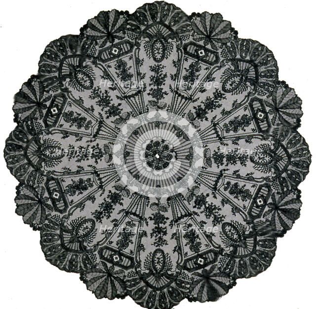 Parasol Cover, France, 1850s. Creator: Unknown.