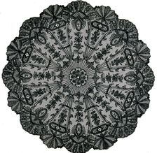 Parasol Cover, France, 1850s. Creator: Unknown