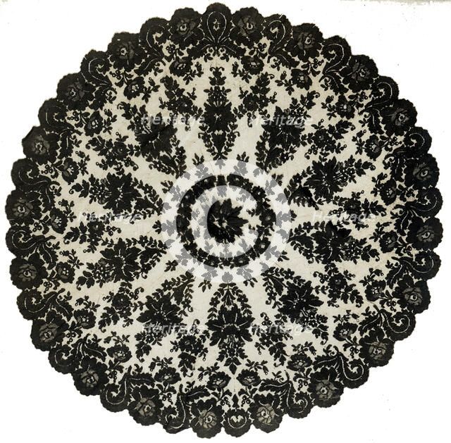 Parasol Cover, France, 1870s. Creator: Unknown.