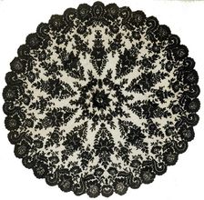 Parasol Cover, France, 1870s. Creator: Unknown