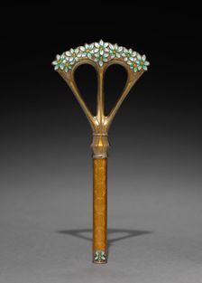 Parasol Handle, c. 1900. Creator: Jacob Tostrup (Norwegian, 1806-1890), firm of ; Torolf Prytz (Norwegian), possibly by
