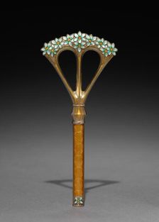 Parasol Handle, c. 1900. Creator: Jacob Tostrup (Norwegian, 1806-1890), firm of ; Torolf Prytz (Norwegian), possibly by