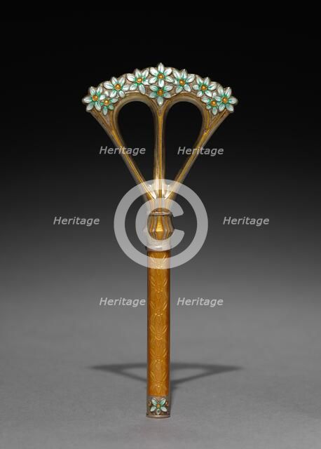 Parasol Handle, c. 1900. Creator: Jacob Tostrup (Norwegian, 1806-1890), firm of ; Torolf Prytz (Norwegian), possibly by.