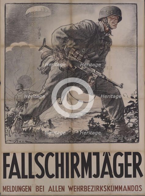 Paratrooper , 1942. Creator: Anonymous.